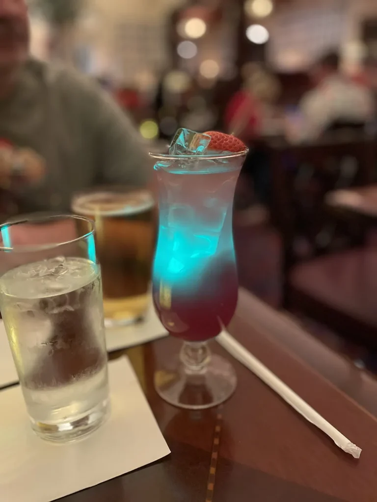 Cocktail served at Hollywood Brown Derby Jazzy Holidays