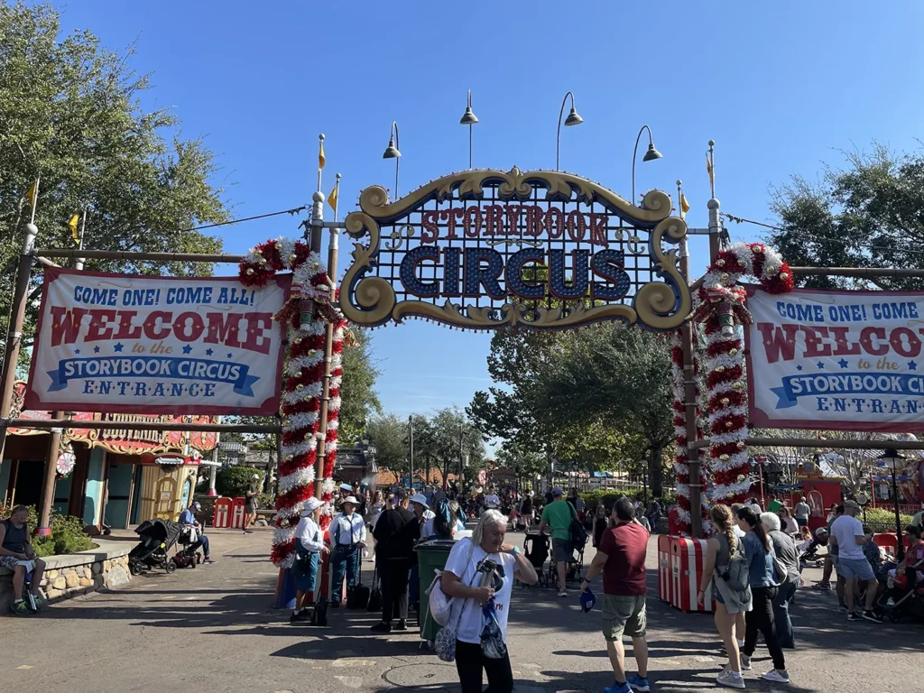 Magic Kingdom decorated for Christmas at WDW
